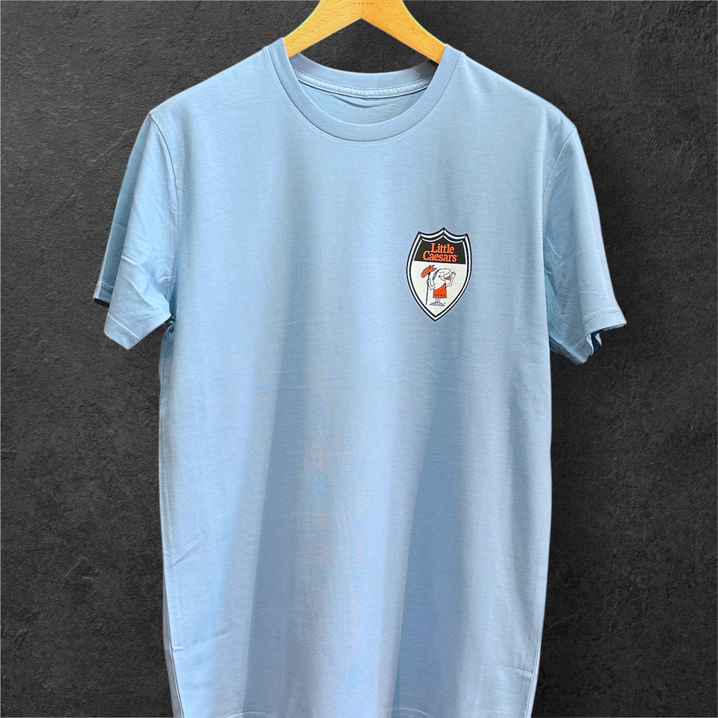 B. Blue Detroit Little Ceasars Tee