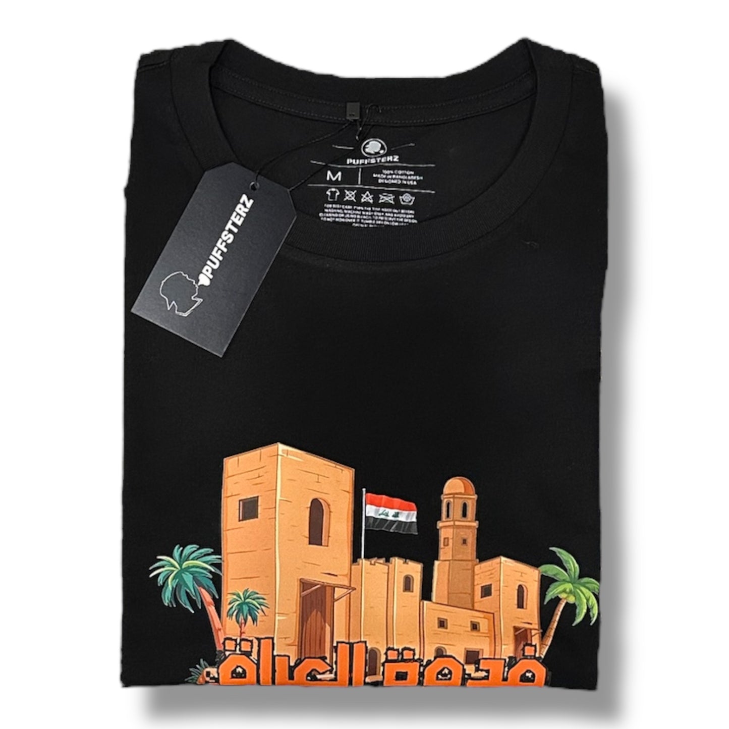 Black Iraq Design Tee