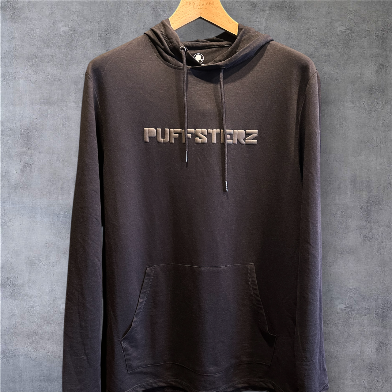 Long Sleeve Embossed Hooded Tee