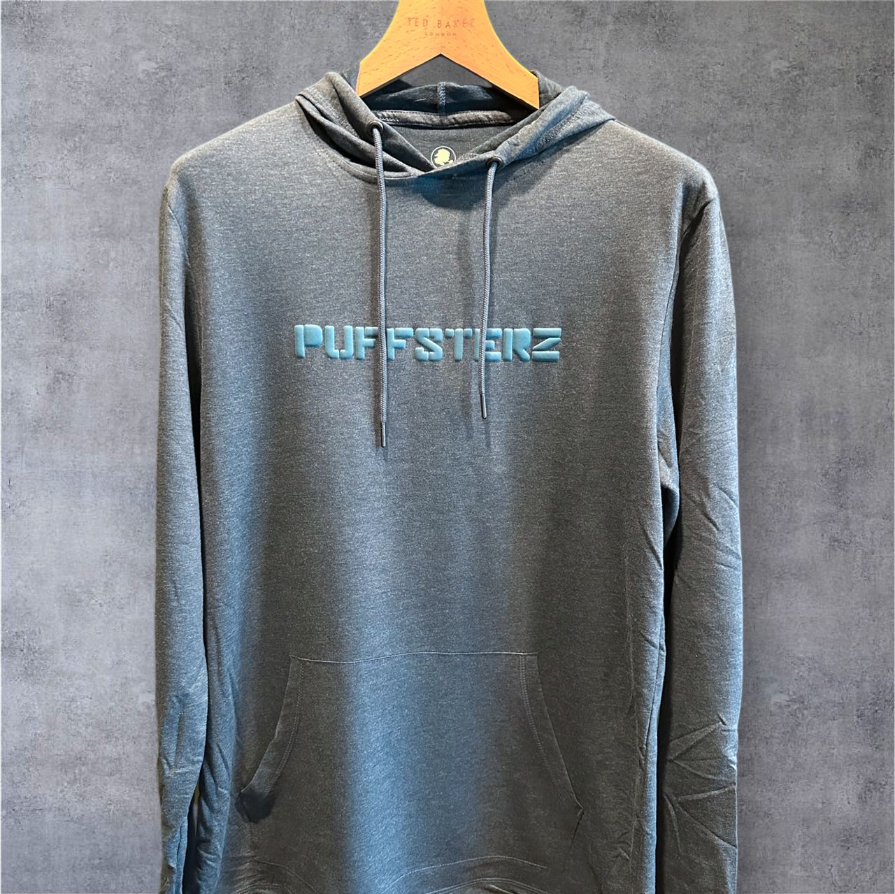 Long Sleeve Embossed Hooded Tee