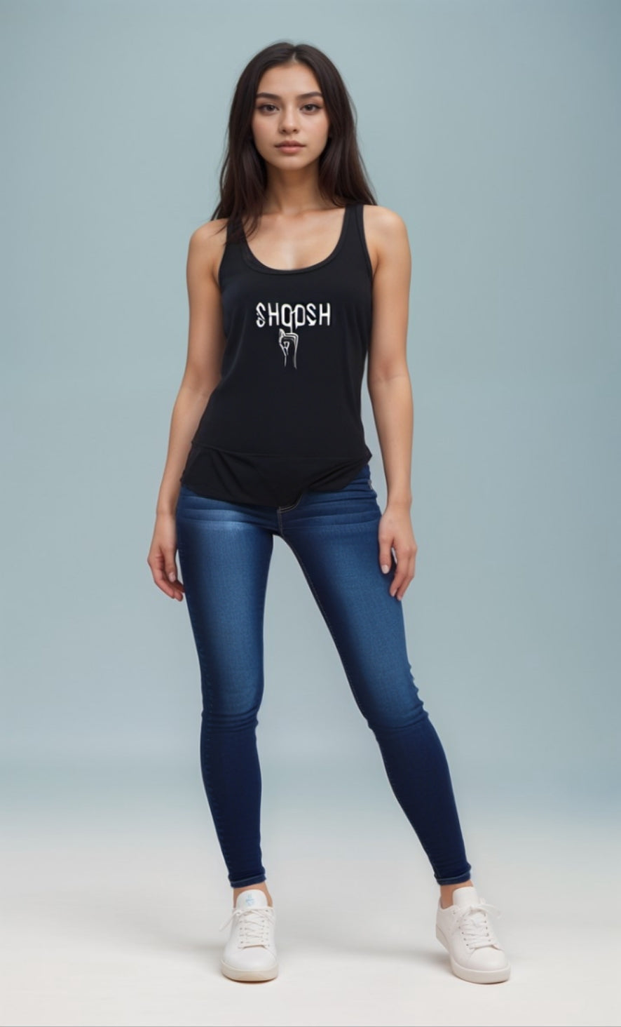 $HOO$H women’s tank – urban fashion fit with minimalist graphic