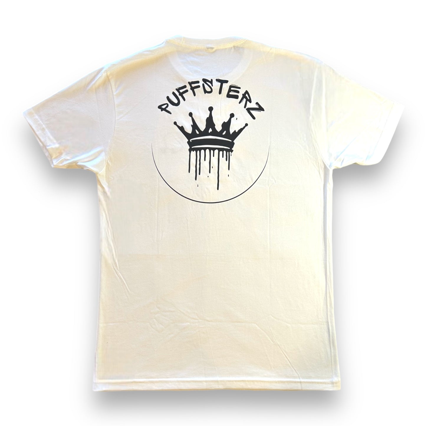 White Unisex Black Crown Tee