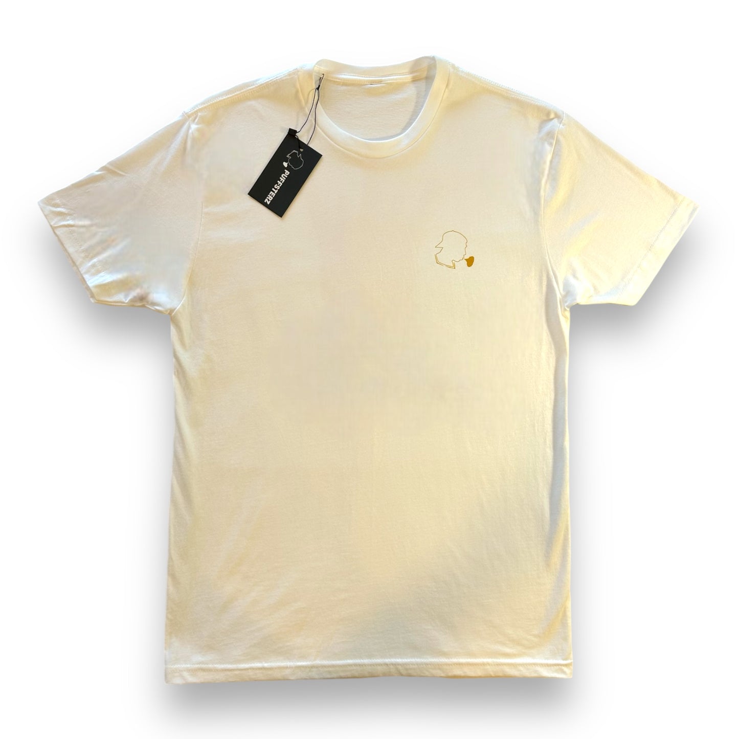 White Unisex Gold Crown Tee