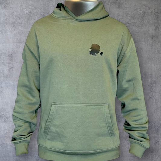 Army Green Puff Off Hoodie