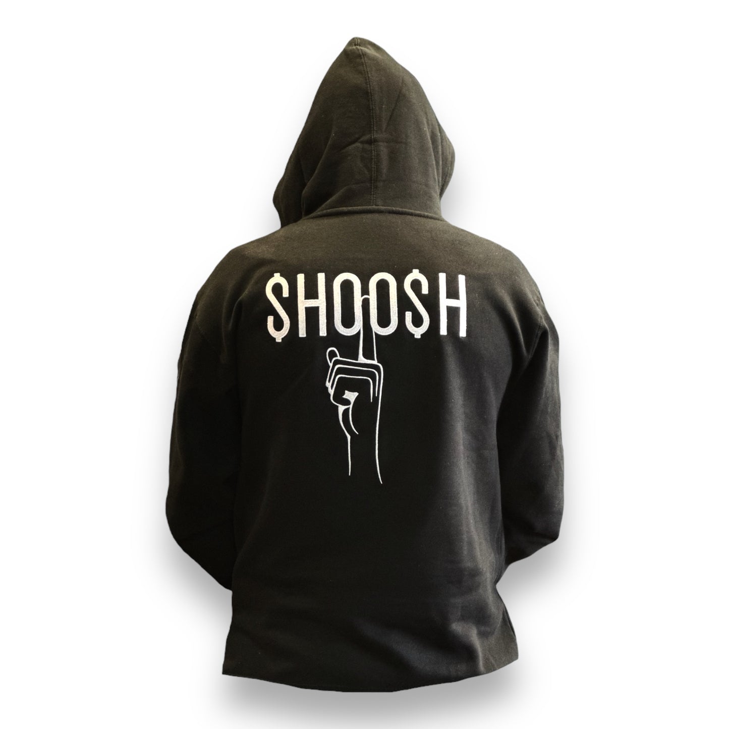 Black Unisex Limited Edition Full Embroidered SHOOSH Hoodie