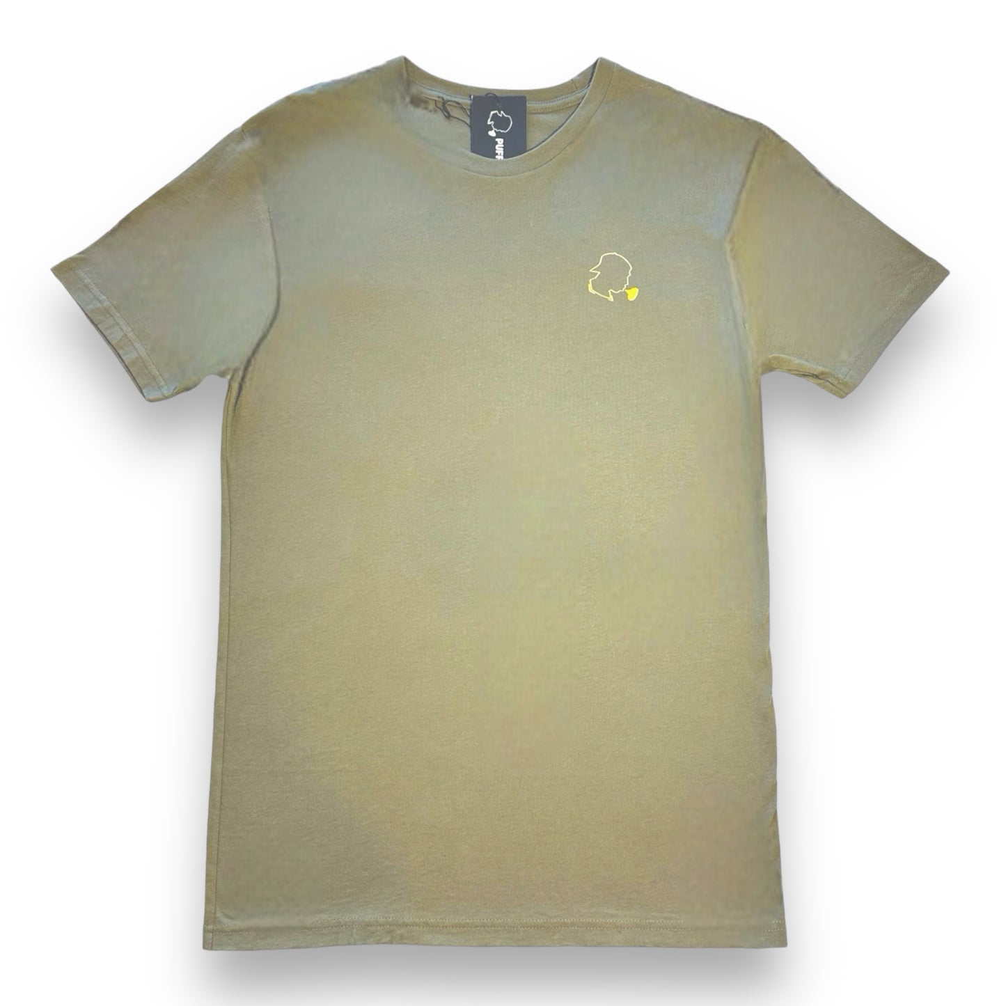 Army Green Unisex Gold Crown Tee