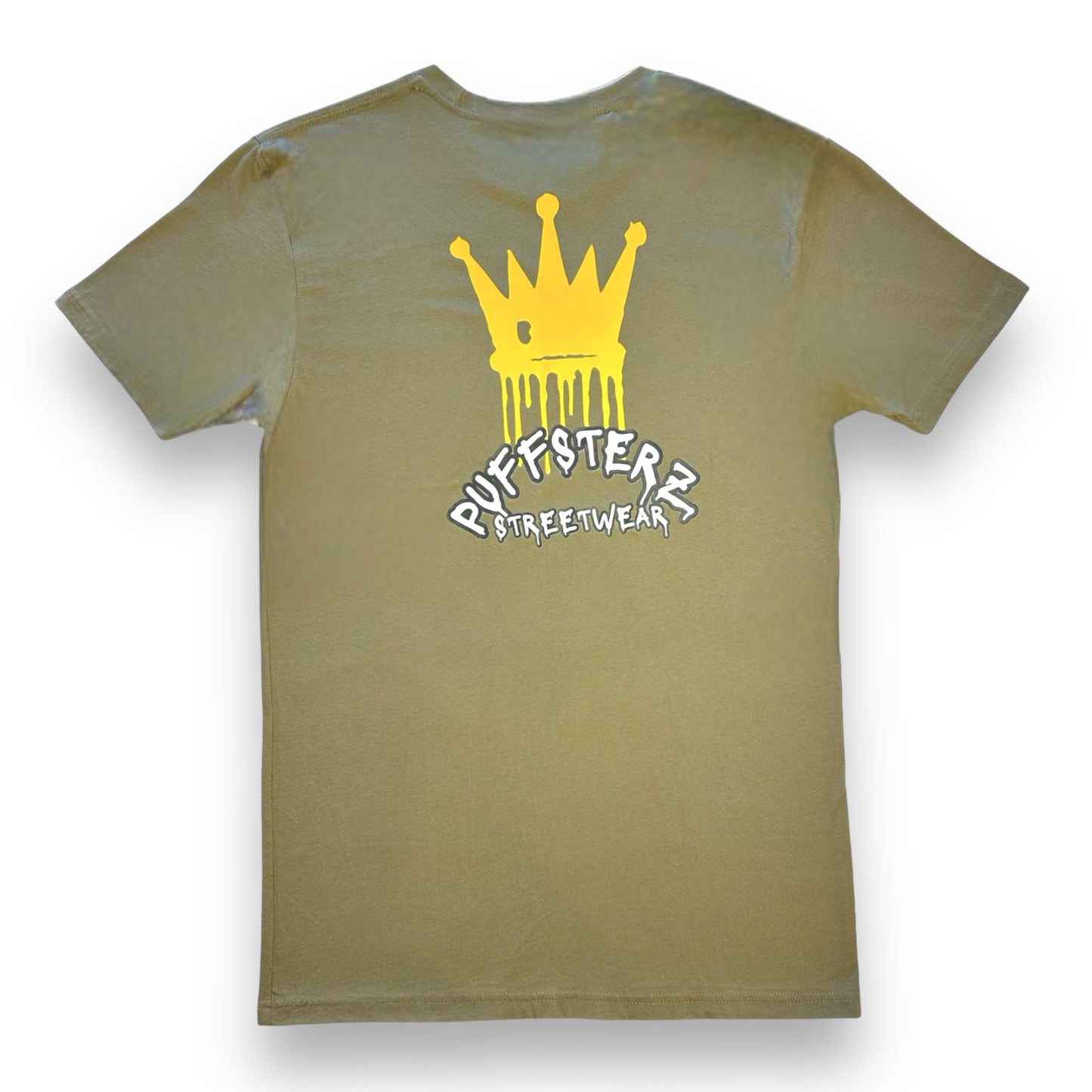 Army Green Unisex Gold Crown Tee