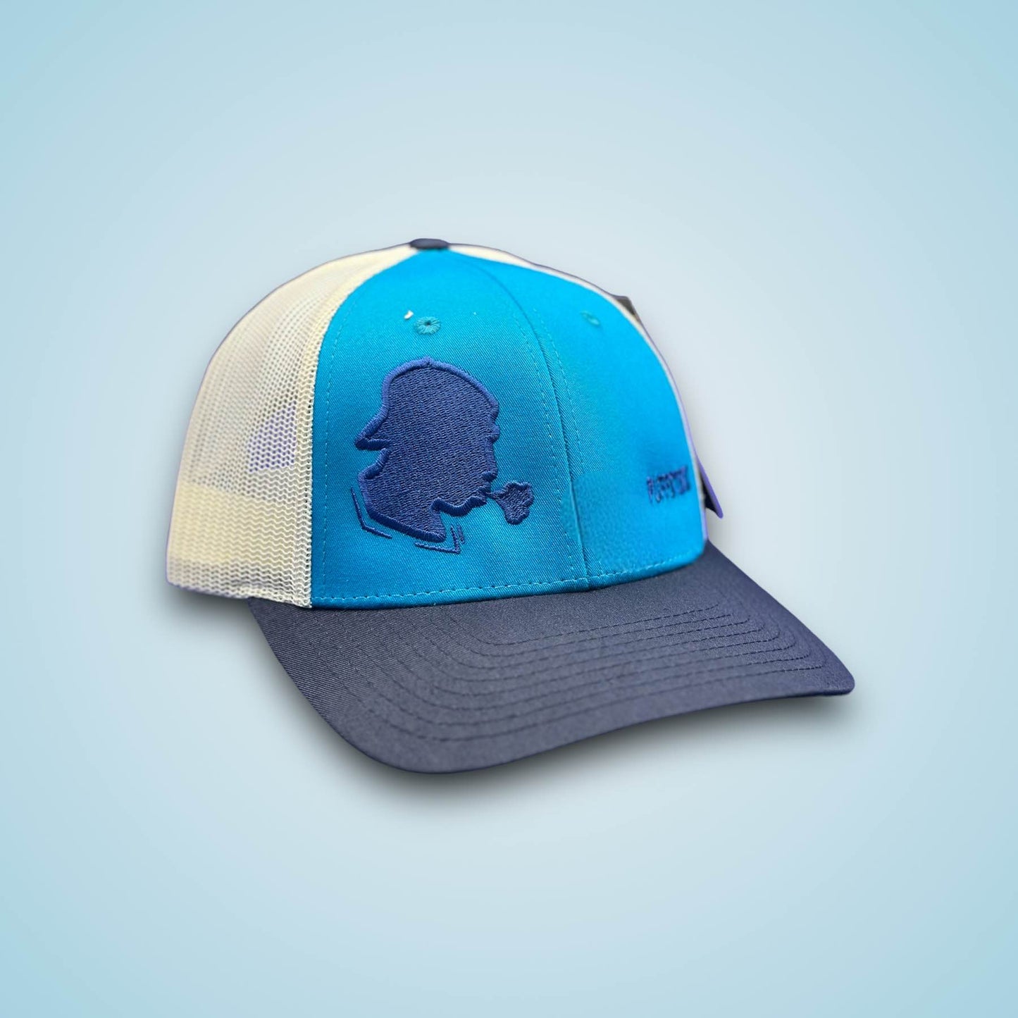 Trucker Blue Puffsterz Logo