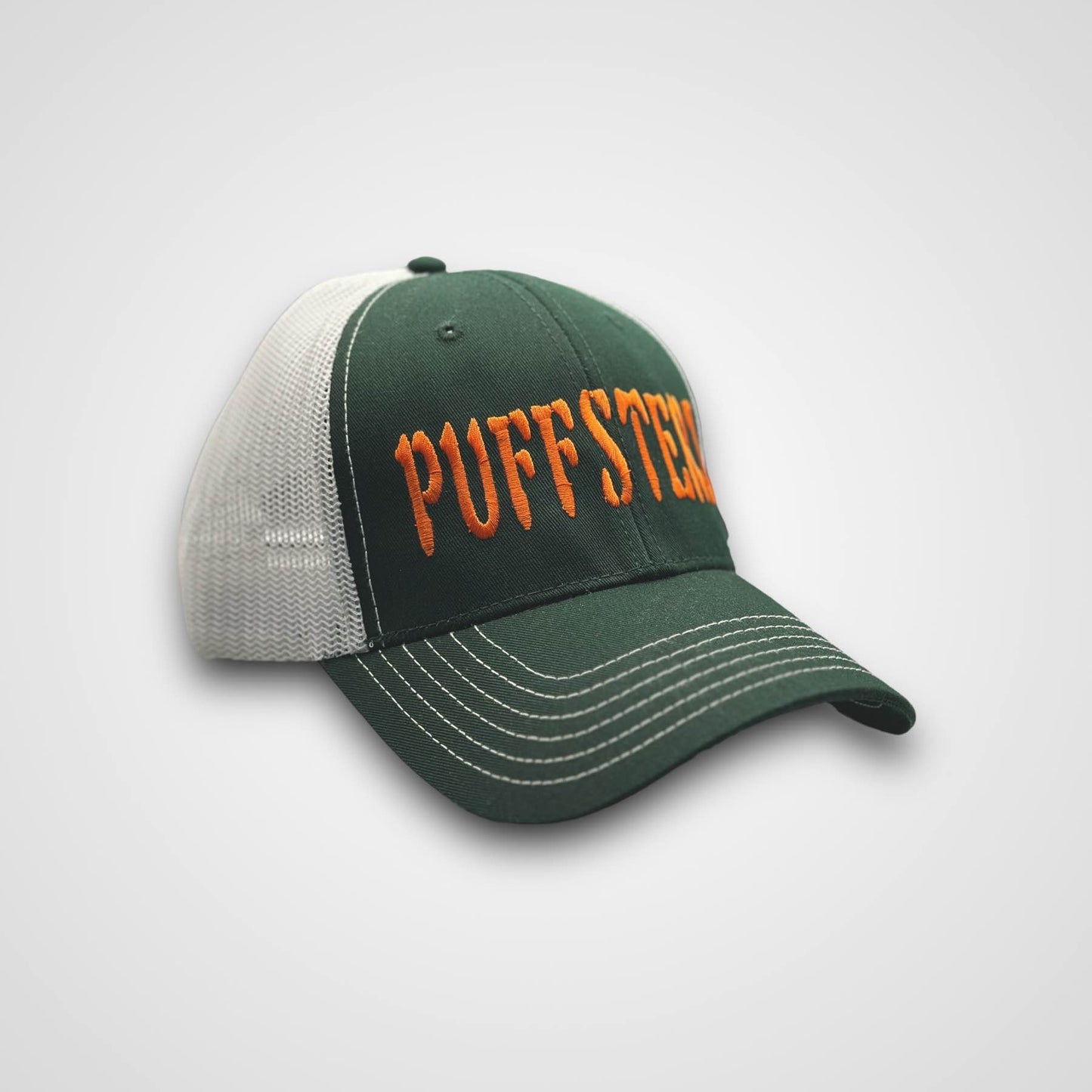 Trucker Green/Orange Puffsterz Hat